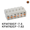 KFM750CF-7.5/KFM762CF-7.62 pluggbara terminalblock