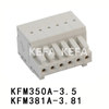 KFM350A-3.5/ KFM381A-3.81 pluggbar terminalblock