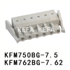 KFM750BG-7.5/KFM762BG-7.62 pluggbara terminalblock