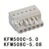 KFM500C-5.0/KFM508C-5.08 Pluggbar plint