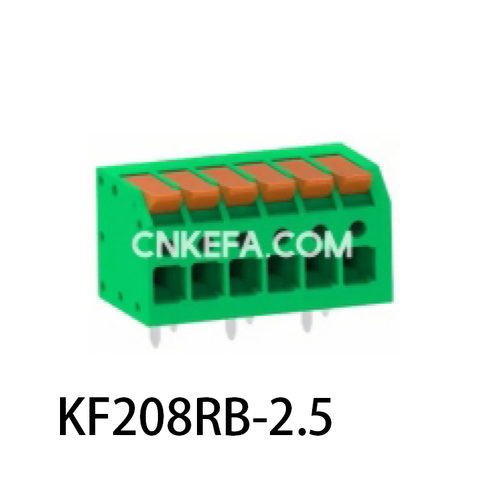 KF208RB-2.5/2.54 Plint av fjädertyp