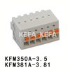 KFM350A-3.5/ KFM381A-3.81 pluggbar terminalblock