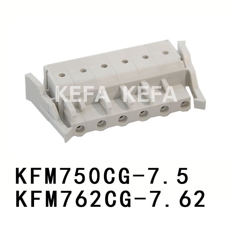 KFM750CG-7.5/KFM762CG-7.62 pluggbara terminalblock
