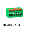 KF208R-2.5/2.54 Plint av fjädertyp