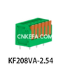 KF208VA-2,5/2,54 Plint av fjädertyp