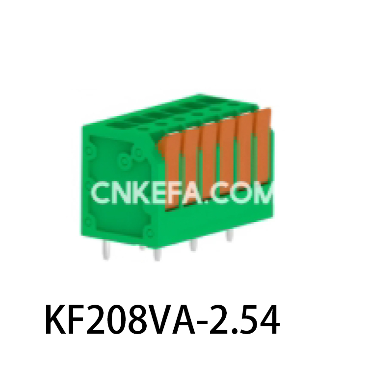 KF208VA-2,5/2,54 Plint av fjädertyp