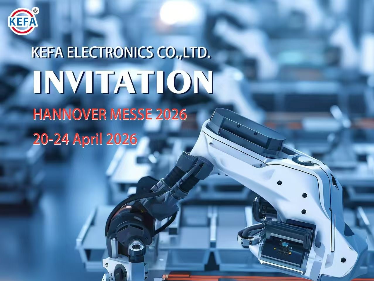 Möt KEFA Electronics på Hannover Messe 2026 för industriella anslutningslösningar