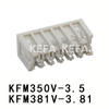 KFM350V-3.5/ KFM381V-3.81 pluggbar terminalblock