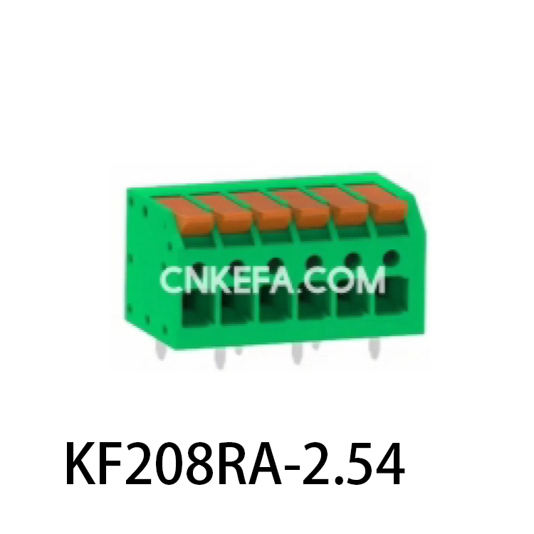 KF208RA-2.5/2.54 Plint av fjädertyp