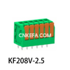 KF208V-2.5/2.54 Plint av fjädertyp