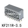 KF211R-3.5 Terminalblock för fjädertyp