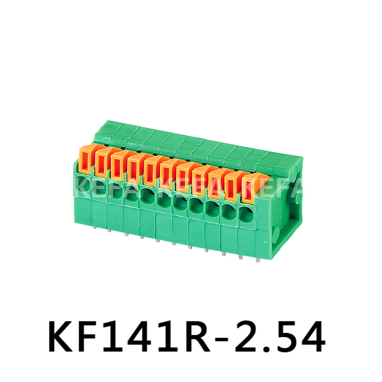 KF141R-2.54 Terminalblock för fjädertyp