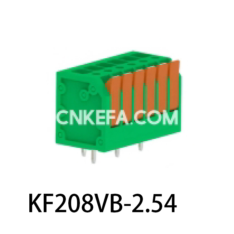 KF208VB-2.5/2.54 Plint av fjädertyp