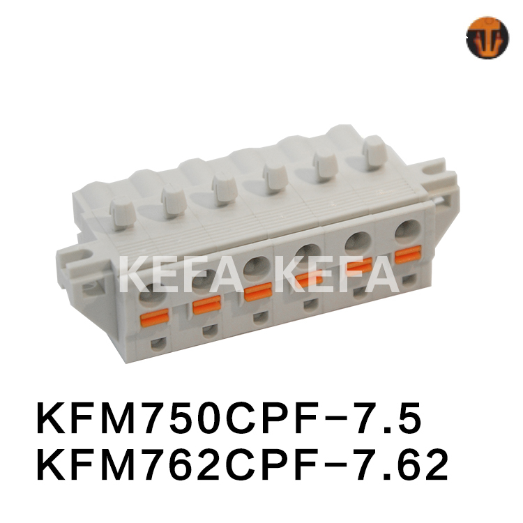 KFM750CPF-7.5/KFM762CPF-7.62 pluggbar terminalblock