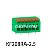 KF208RA-2.5/2.54 Plint av fjädertyp