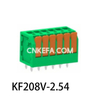 KF208V-2.5/2.54 Plint av fjädertyp