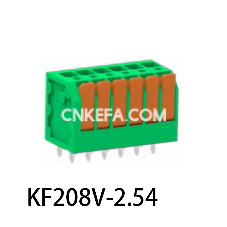 KF208V-2.5/2.54 Plint av fjädertyp