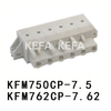 KFM750CP-7.5/KFM762CP-7.62 pluggbara terminalblock