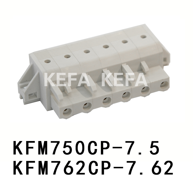 KFM750CP-7.5/KFM762CP-7.62 pluggbara terminalblock