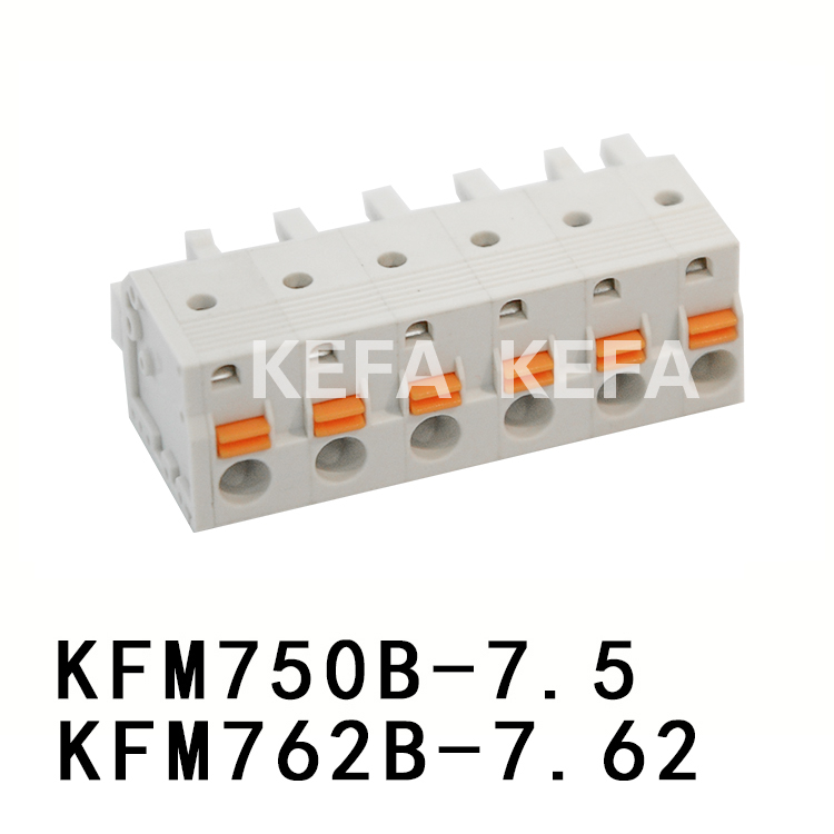 KFM750B-7.5/KFM762B-7.62 pluggbara terminalblock