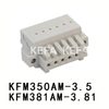 KFM350AM-3.5/ KFM381AM-3.81 pluggbara terminalblock