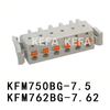 KFM750BG-7.5/KFM762BG-7.62 pluggbara terminalblock
