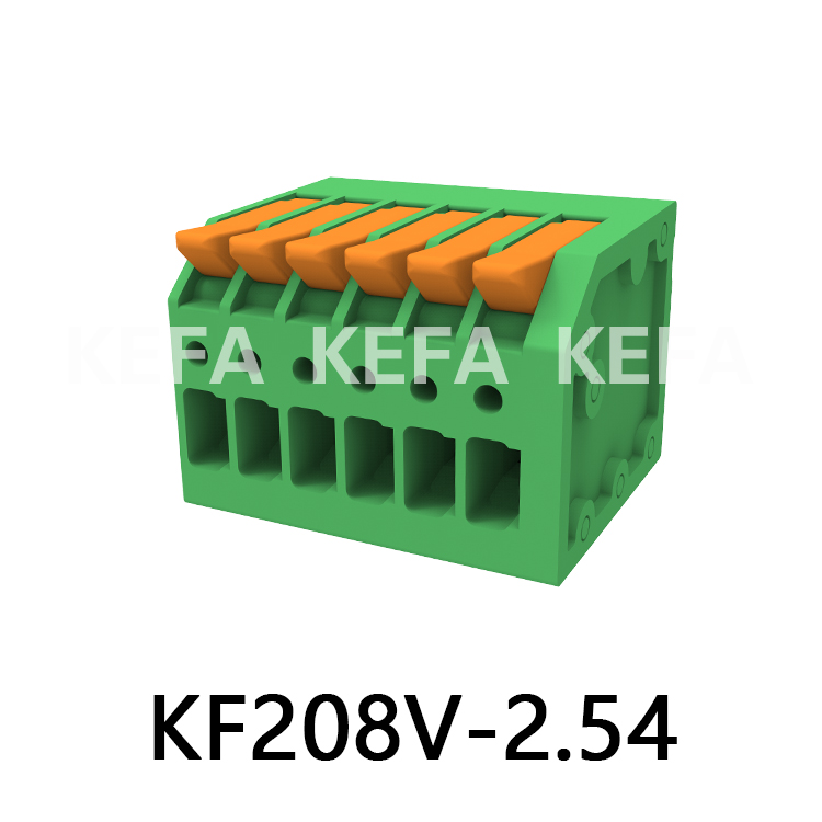 KF208V-2.5/2.54 Plint av fjädertyp